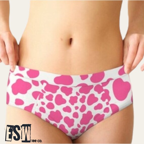 Pink Animal Print Women's Cheeky Briefs