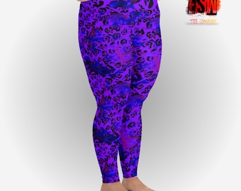 Leopard print fun All-Over Print Plus Size Leggings