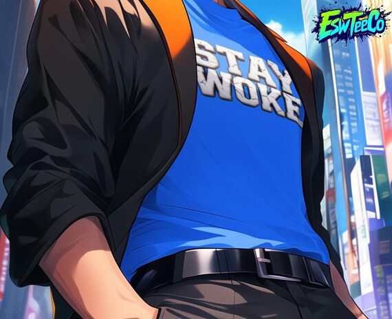 Stay Woke Graphic Print Tee Men's Women's Unisex t-shirt