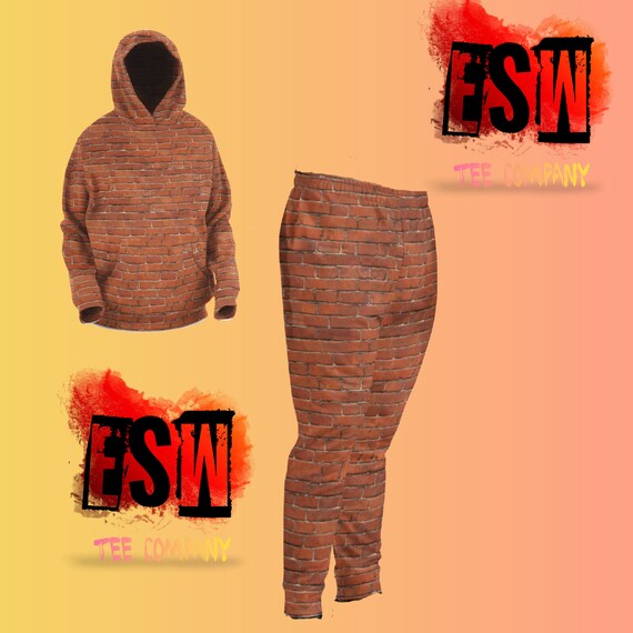 Brick graphic print Unisex/Men's Joggers,Men's Activewear