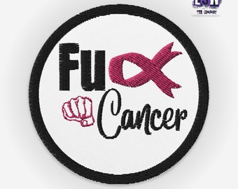 F Cancer Embroidered patch