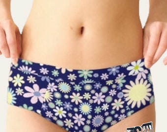 Blue Daisy Women's Cheeky Briefs, Women's Intimates