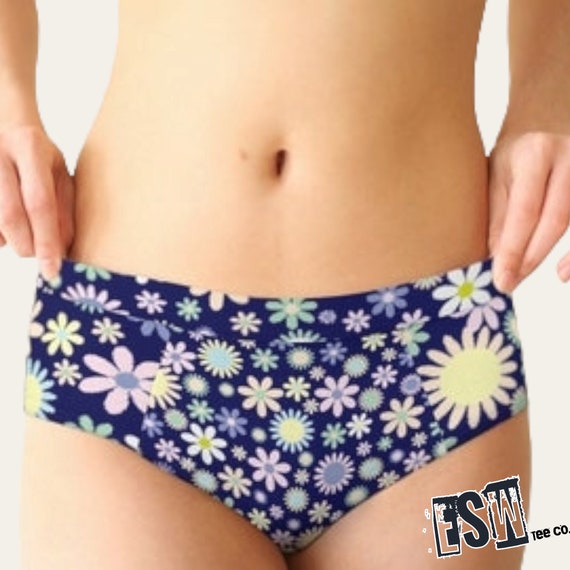 Blue Daisy Women's Cheeky Briefs, Women's Intimates