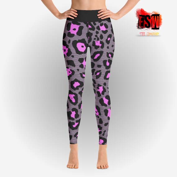 Leporad Print Women's yoga Leggings, Women's Activewear