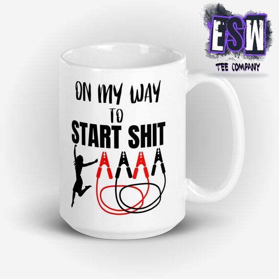 On My Way Funny saying White glossy Coffee/Tea Mug
