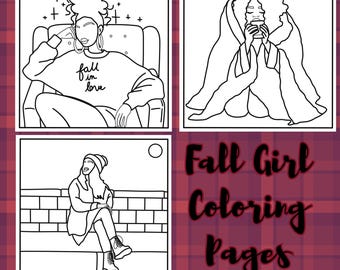 Fall Coloring Pages: Black Women, Cozy Autumn Scenes (Printable PDF)