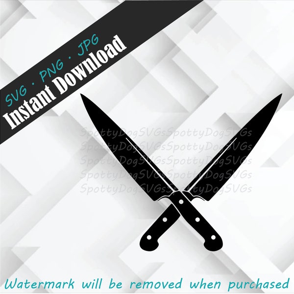 Instant Download, png, SVG DOWNLOAD -- Chef, Kitchen, Chef Knife, Knives, Cook, Cooking Download