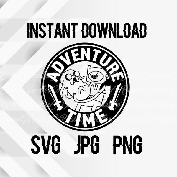 Instant Download, png, SVG DOWNLOAD -- Adventure Time Starbucks Logopng, instant download