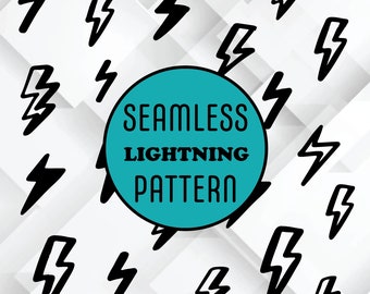 Téléchargement instantané, png, SVG DOWNLOAD -- Motif, transparent, éclair