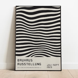 Bauhaus Ausstellung- Juli Sept 1923 Vintage Museum Ausstellung Poster | Wohndekor Geschenk Kunstdruck