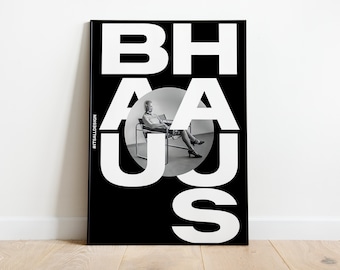 Impresión Bauhaus, arte de pared Bauhaus, cartel de Bauhaus, arte de pared minimalista, cartel mínimo, impresión en blanco y negro, impresión mínima, cartel de dormitorio