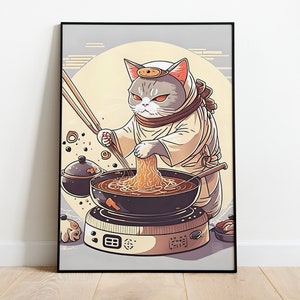 Japanese Ramen Wall Art - Food Poster - Home Decor - Japanese Art Print - Home Decor Gift Idea
