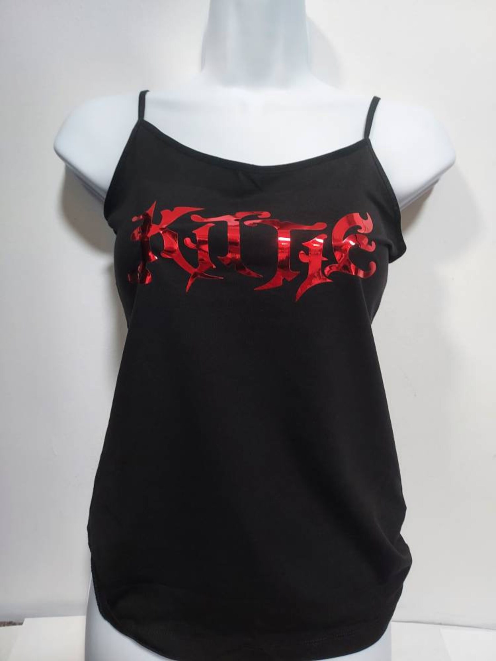 Kittie Tank Top Adjustable Straps Kittie Band Shirt Kittie Etsy