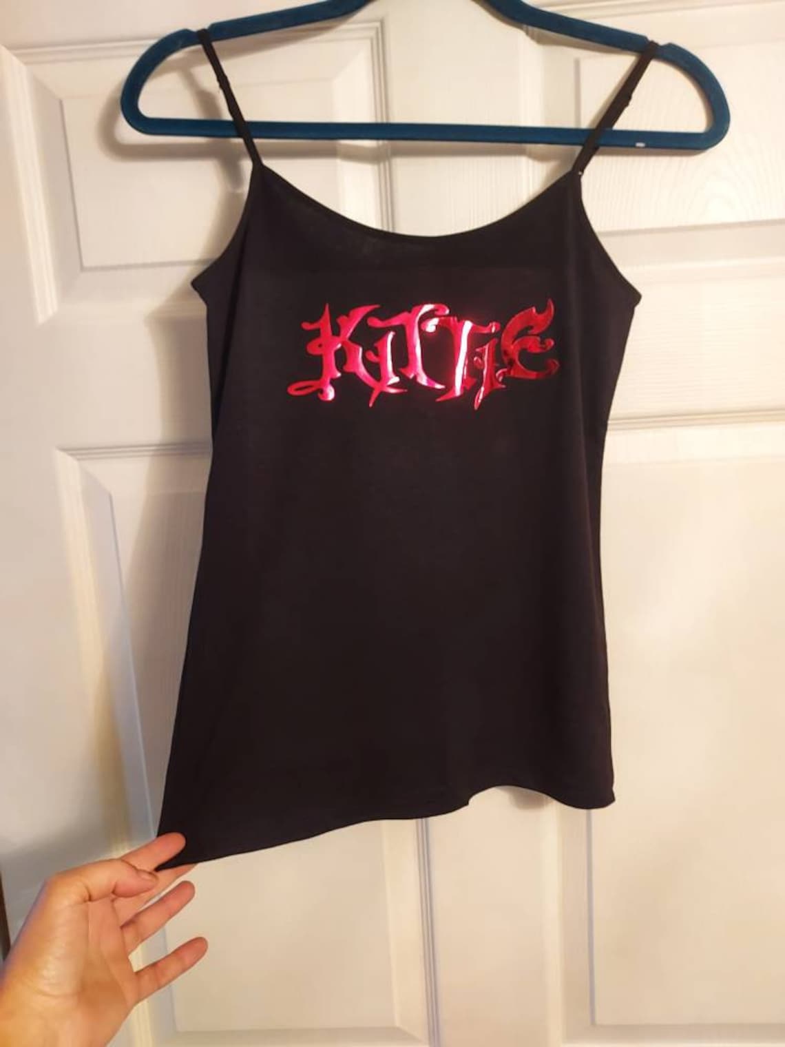 Kittie Tank Top Adjustable Straps Kittie Band Shirt Kittie Etsy