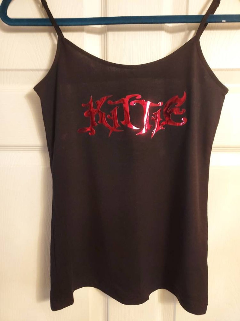 Kittie Tank Top Adjustable Straps Kittie Band Shirt Kittie - Etsy