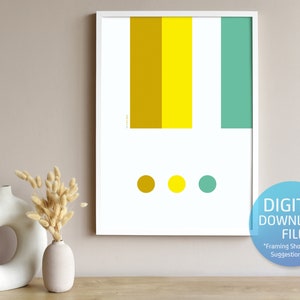 Abstract Art. Original design. Downloadable print file, environmentally friendly. Minimalist style, Living Room or Office decor.