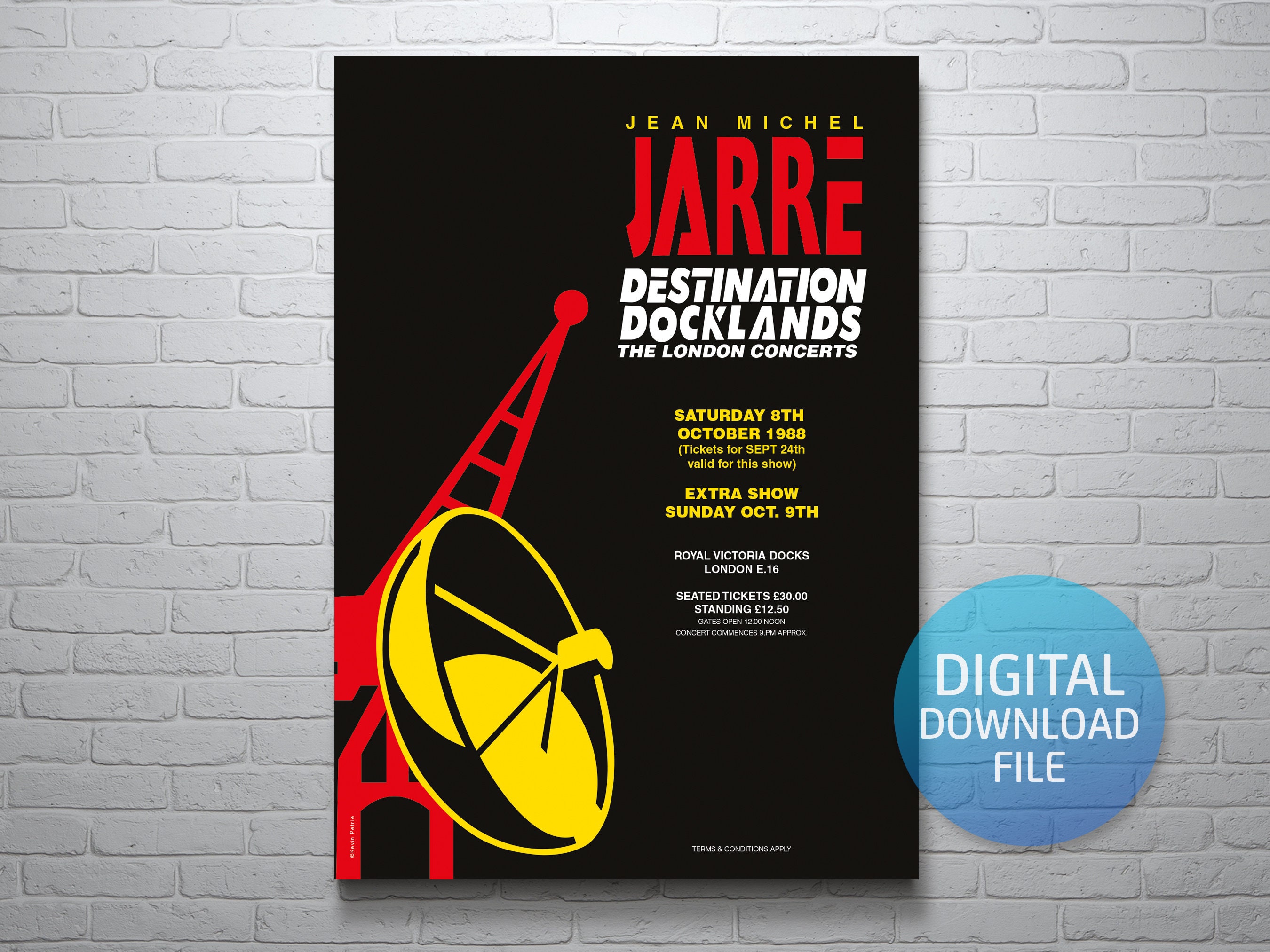 Jean Michel Jarre Docklands Concerts 1988 Commemorative - Etsy Ireland