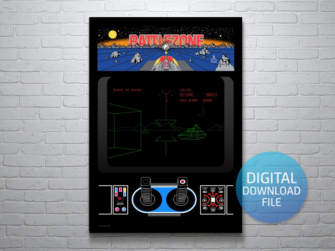 Retro Arcade Gaming Battlezone Etsy