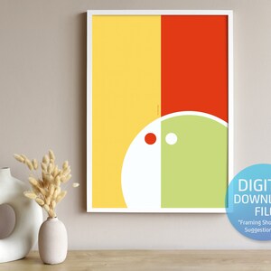 Abstract Art. Original design. Downloadable print file, environmentally friendly. Minimalist style, Living Room or Office decor.