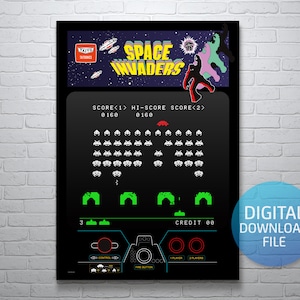 Retro Arcade Game Cabinets - Space Invaders