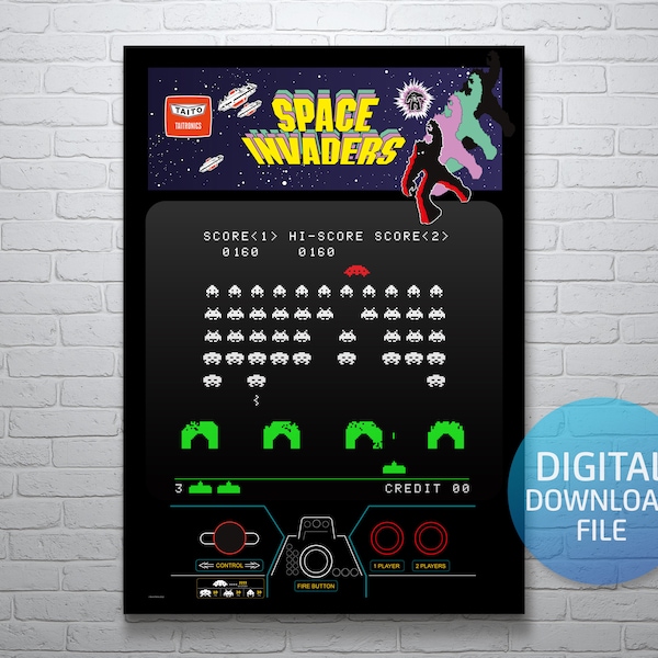 Retro Arcade Game Cabinets - Space Invaders