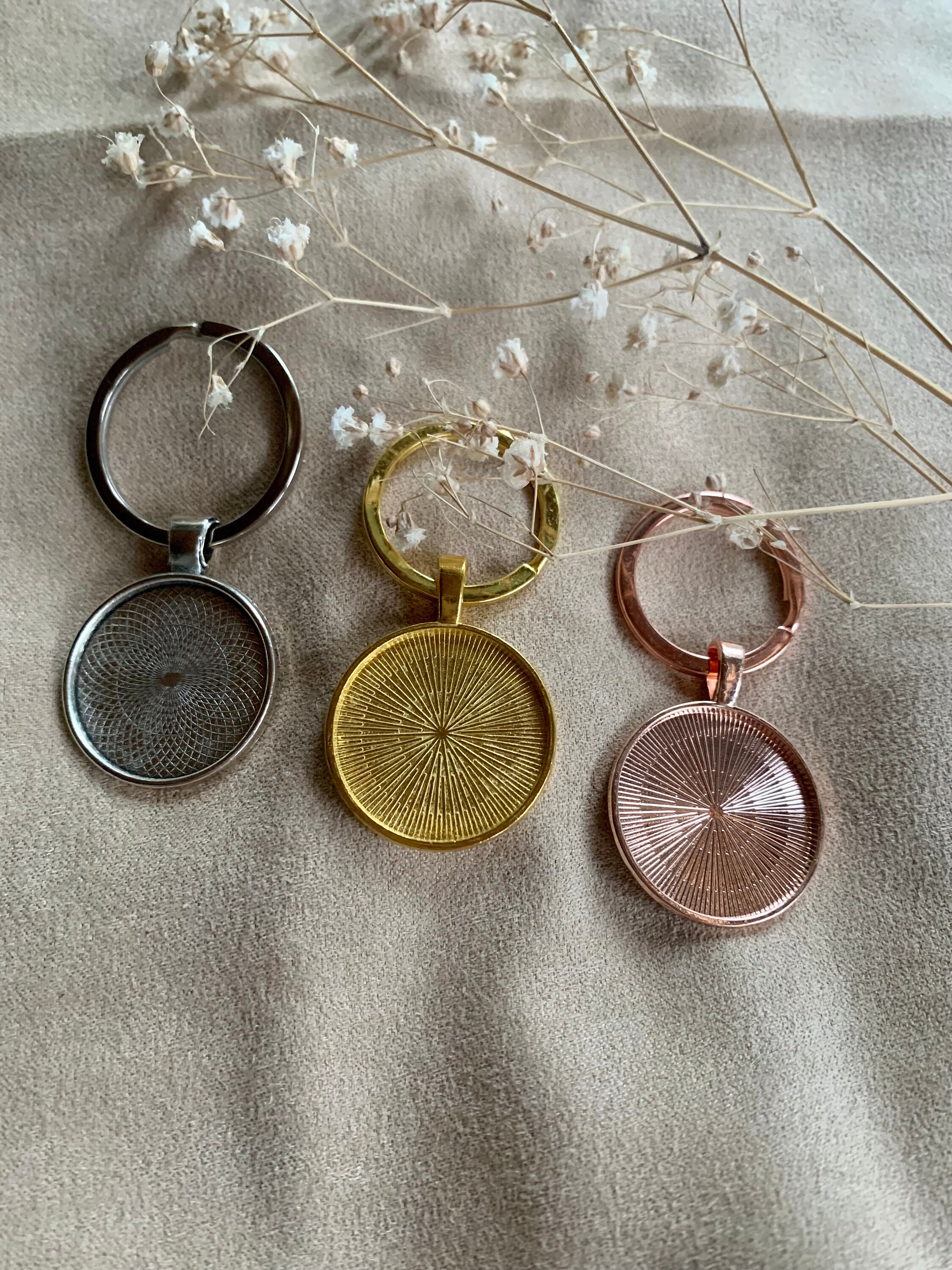 S.ROMZA 3er Set Schlüsselanhänger Für Tierhaare - Leder Hundehaar Aufbewahrung