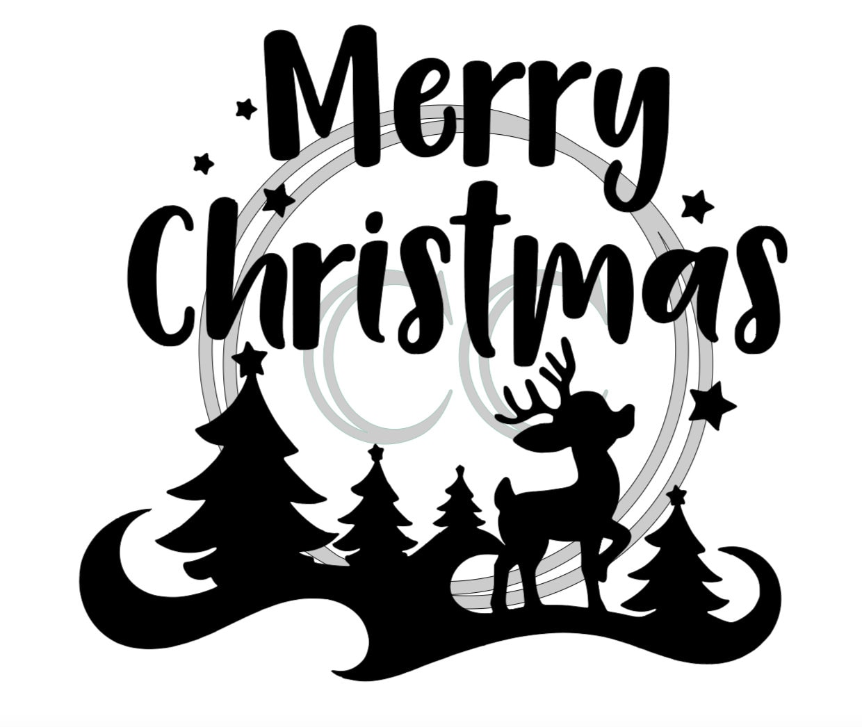 Merry Christmas SVG - Etsy