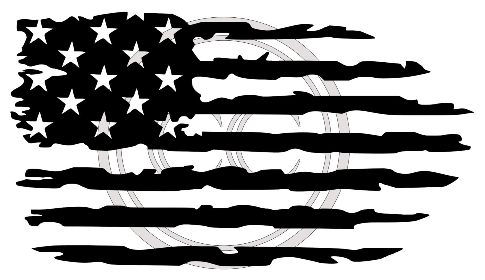 Distressed American Flag SVG