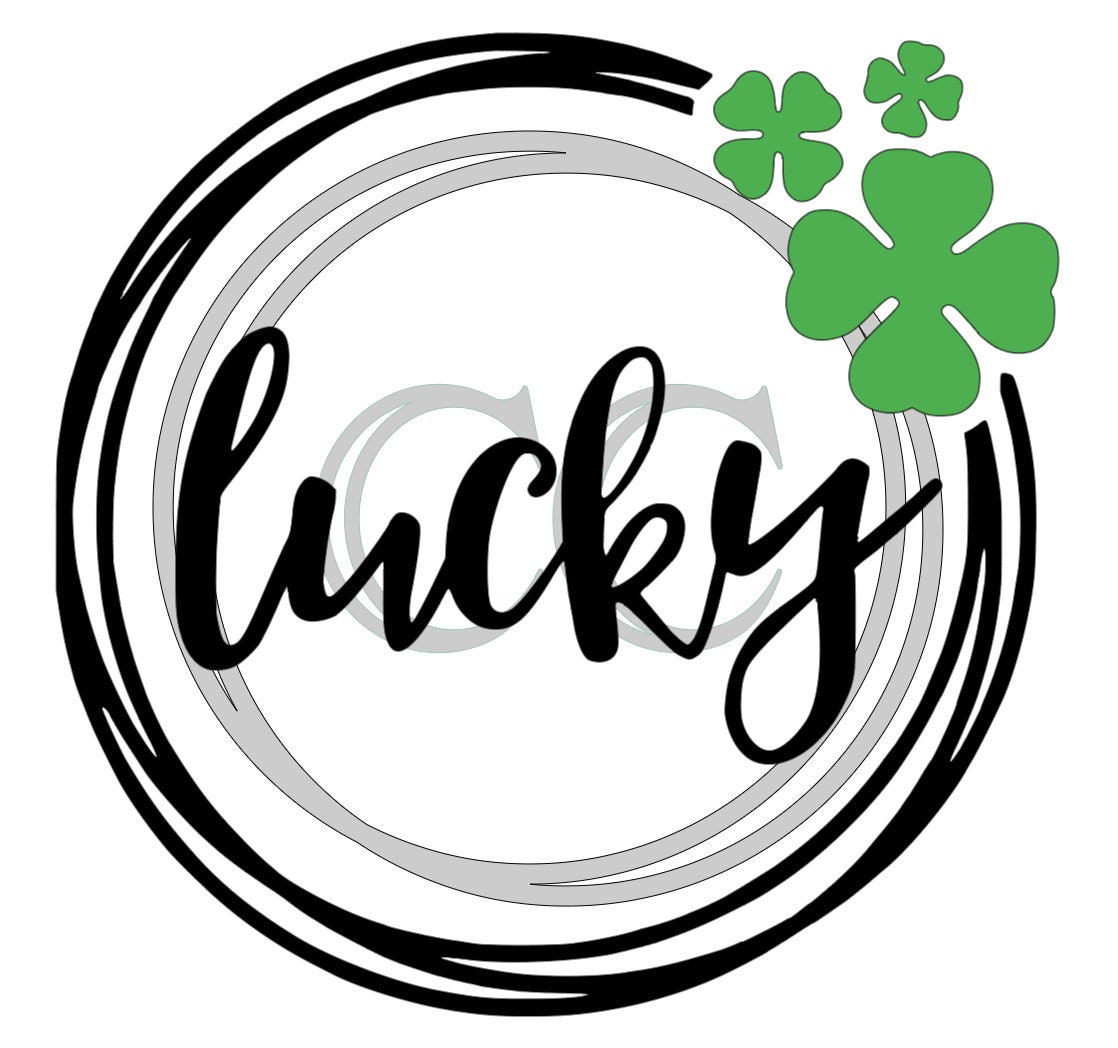 Lucky SVG - Etsy