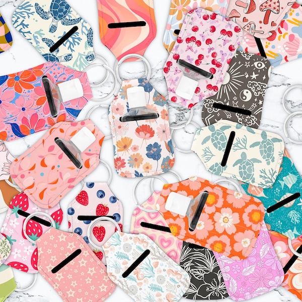 Cute Hand Sanitizer Holder for Keychain, Keychain Gift, Keychain Accessories, Sanitizer Holder Keyring