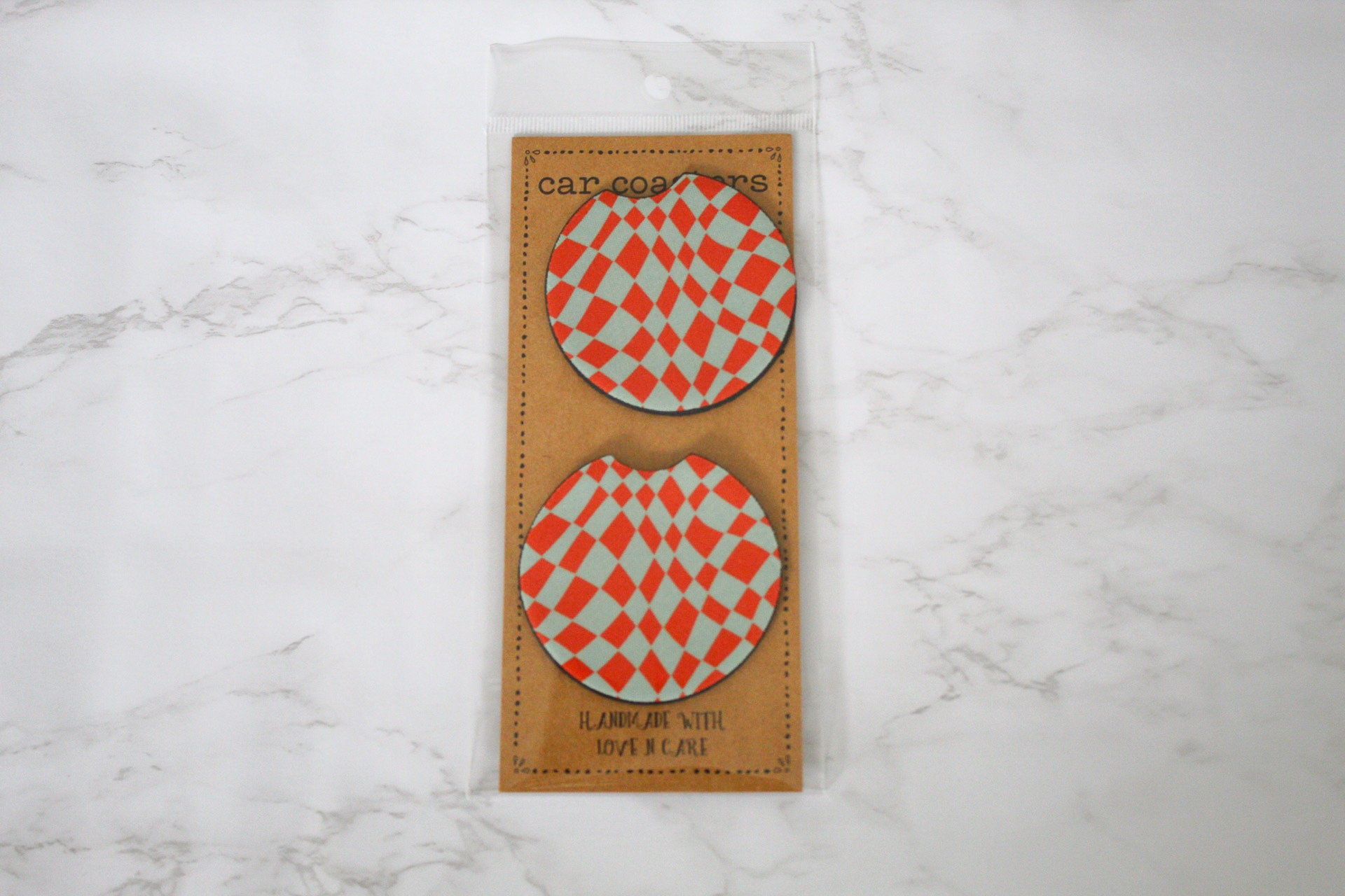 Retro Style Coasters, Set of 2, Cute Aesthetic Car Coasters, New Car ...