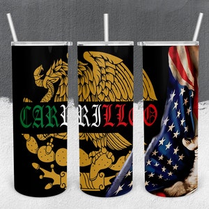 Carrillo Chicano Art 20oz Skinny Tumbler Template wrap Mexican American Chicana Chula Cholo Lowrider