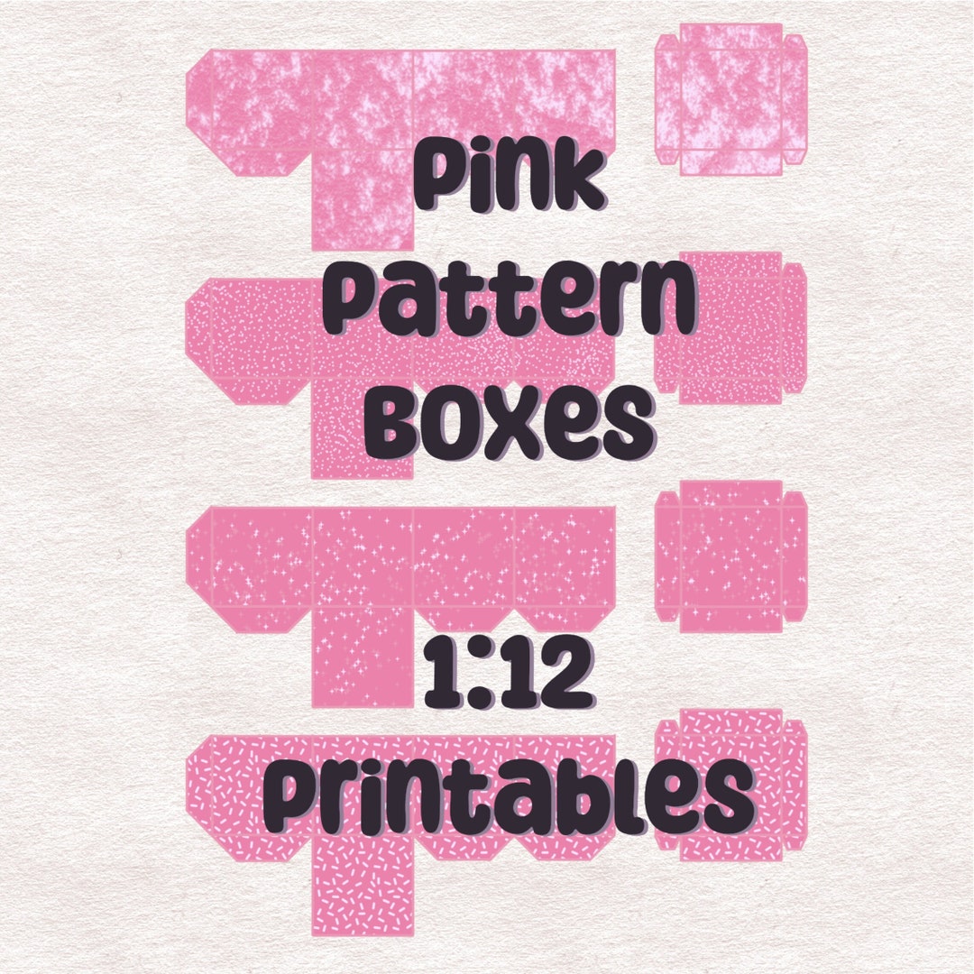 Dollhouse Printable 112 Kallax Boxes PDF Miniature Storage Box