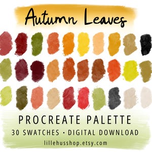 Beach Trip Procreate Palette // Swatches // color palette // ipad colours // bright blue green yellow red