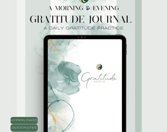 Dagelijks dankbaarheidsdagboek | Digitaal dankbaarheidsdagboek voor iPad, GoodNotes | Jaar dankbaarheidsdagboek