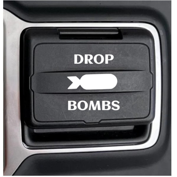 Drop Bombs Media Cover decal for Jeep JL