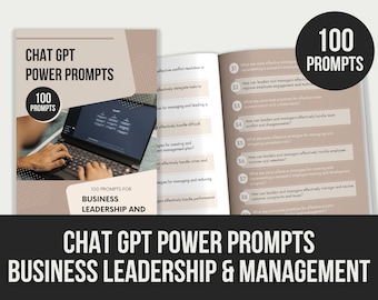 Chat GPT Power Prompts | Business Leadership and Management