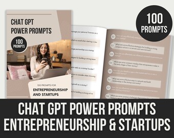 Chat GPT Power Prompts | Entrepreneurship and Startups