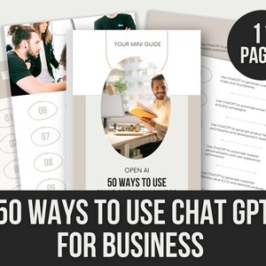 ChatGPTをビジネスに活用する50の方法