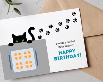 The Purr-fect Birthday Card For Cat Lovers | Cat Birthday Card | Digital Download