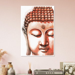 Buddha Home Décor Premium Wall Art, Premium Buddha Home Décor Print, Buddha Poster Gift, Relaxing Buddhist Print, etsyshop