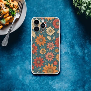 Floral Design Flowery Artistic Flexi and Tough Phone Cases for iPhone 11,12 13, 14 and Samsung S21, S22, S23 Devices, etsyshop