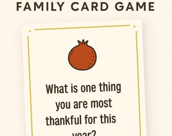 Sweet Conversations: Rosh HaShana Family Conversation Starter Card Game | Jewish Holiday Table Activity | Apples & Honey New Year Game