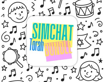 Simchat Torah Printable Bundle Blessings & Coloring Pages for Kids