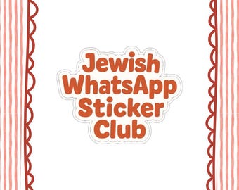 Jewish WhatsApp Sticker Club — Parsha & Holiday Stickers