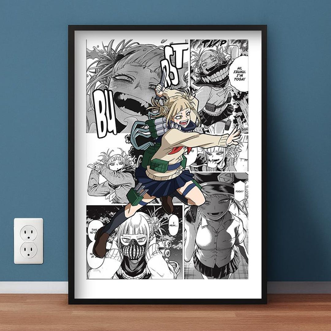 My Hero Academia Himiko Toga Anime Manga Poster Art Print, Vintage