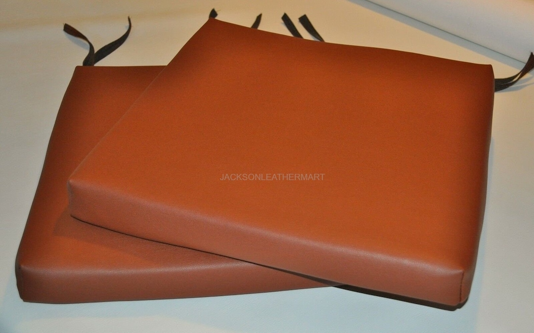Saddle Leather Chair Pads Cover With Ties / Saddle Chair Cover Etsy