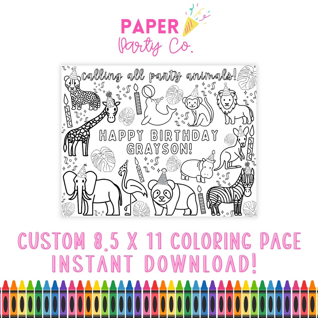 10 Party Animal Coloring Pages: Unleash Your Inner Artist and Celebrate the Animal Kingdom