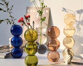 Glass Decor Vase - Flower Vase, Decorative Vase, Home Decor, Decor Vase, Trendy Decor, Trendy Vase, Gifts for Her, Minimalist Modern Home