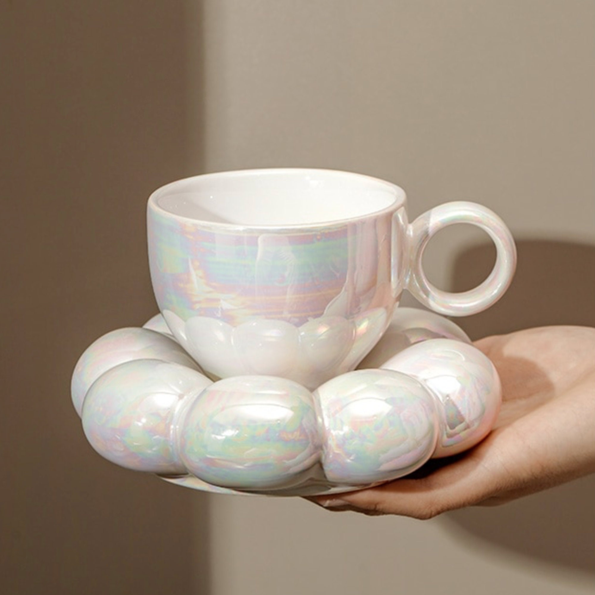 Artuxer Ceramic Cloud Coffee Mug,Cute Cup with